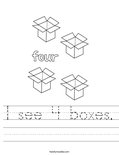 I see 4 boxes Worksheet - Twisty Noodle