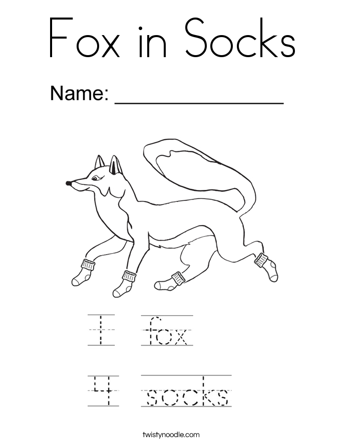 fox-in-socks-template