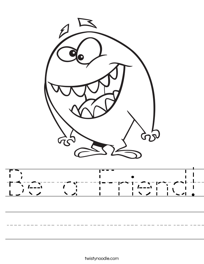 How To Be A Friend Worksheet