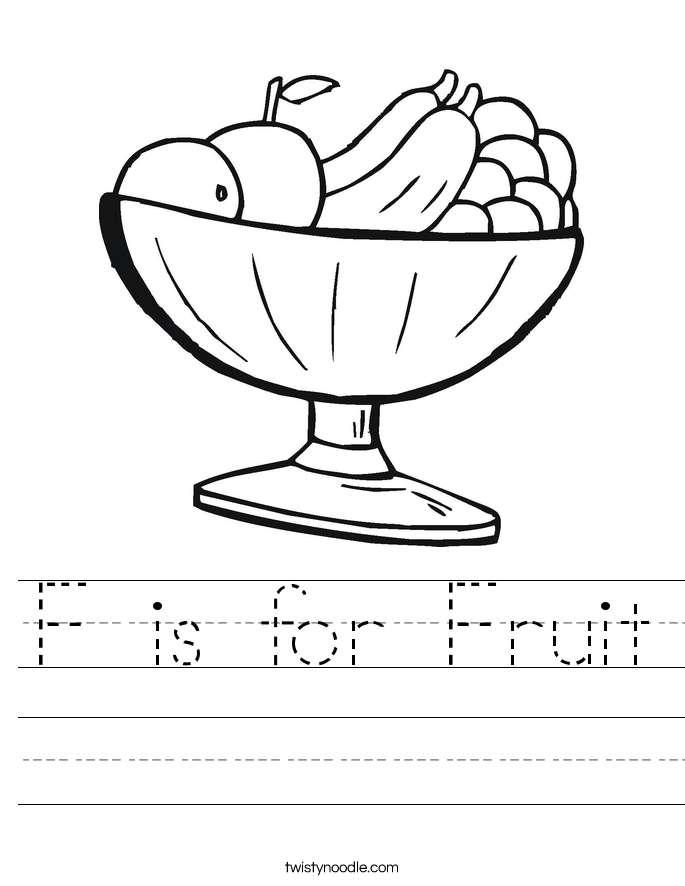 f is for fruit worksheet twisty noodle f is for fruit worksheet twisty noodle