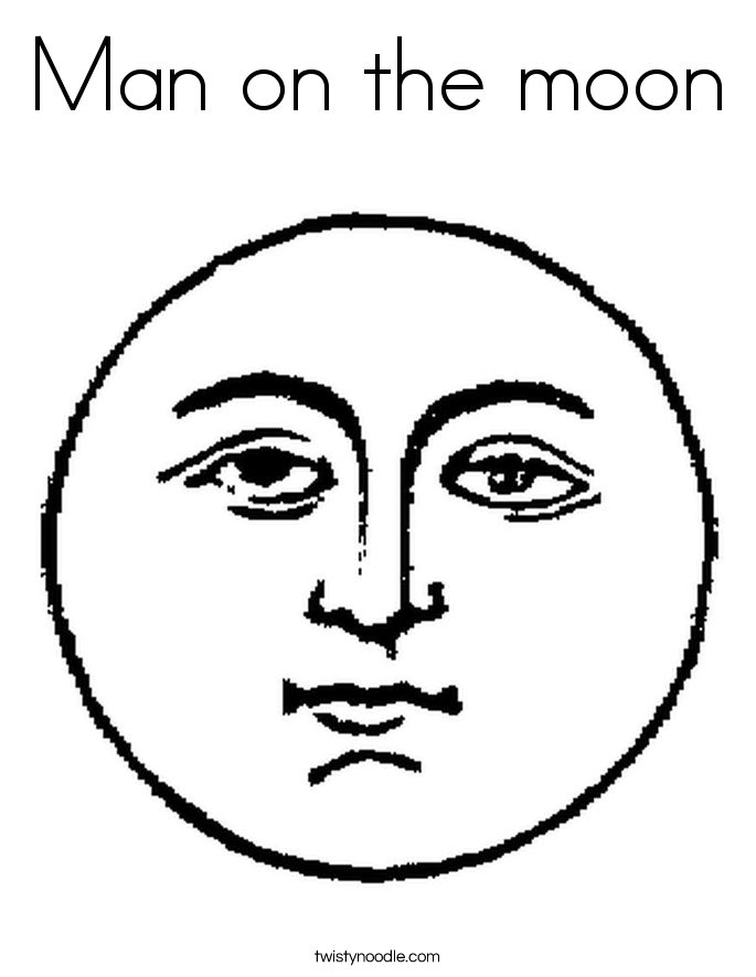 man moon coloring pages - photo #1