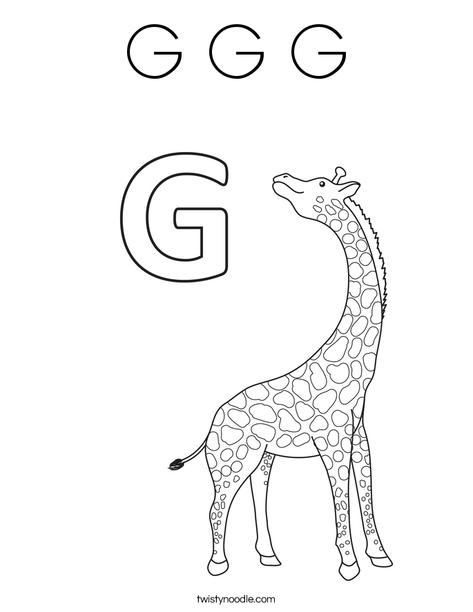 g coloring pages print - photo #28