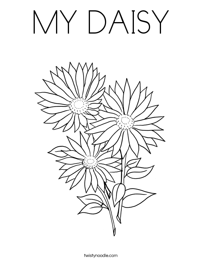 dasiy coloring pages - photo #3