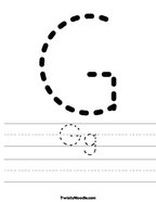 Gg Handwriting Sheet