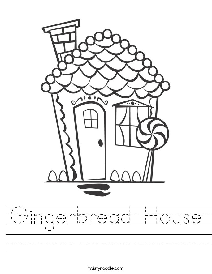 Gingerbread House Worksheet Twisty Noodle Gingerbread House Worksheet Twisty Noodle