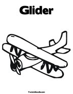 Glider Coloring Page