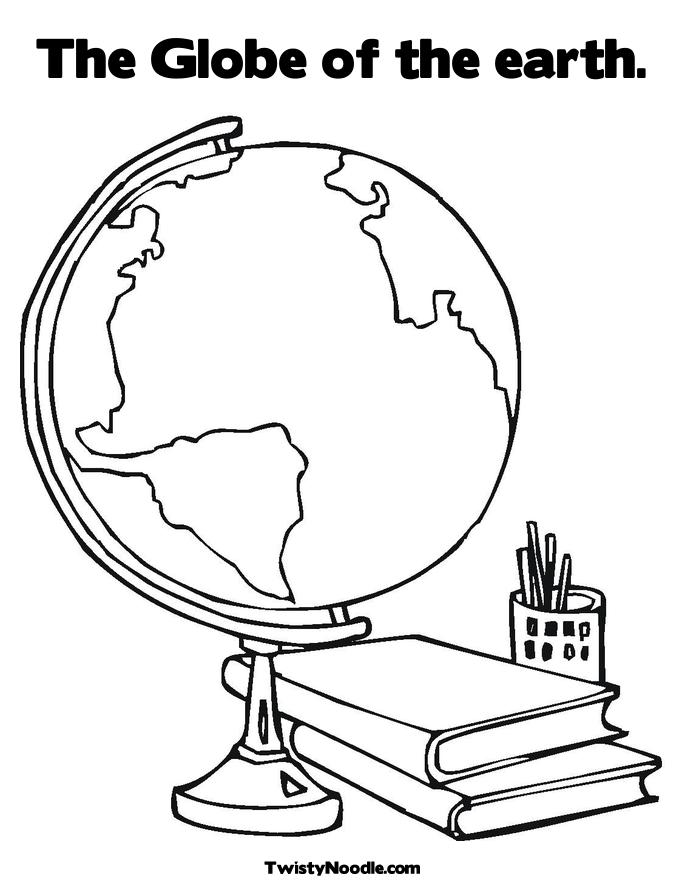 Earth Coloring Sheet