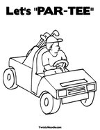 Let's "PAR-TEE" Coloring Page