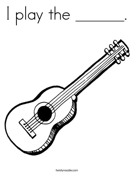 mandolin coloring pages - photo #14