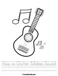 How a Guitar Makes Sound Worksheet