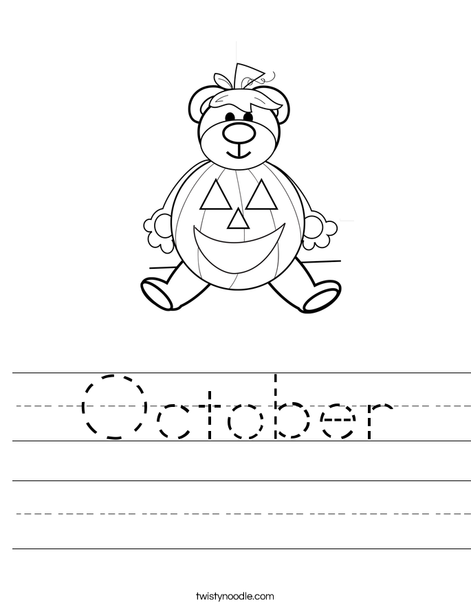 october coloring pages for preschool - photo #8