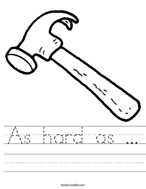 Hard Worksheet Twisty Noodle Hard Worksheet Twisty Noodle