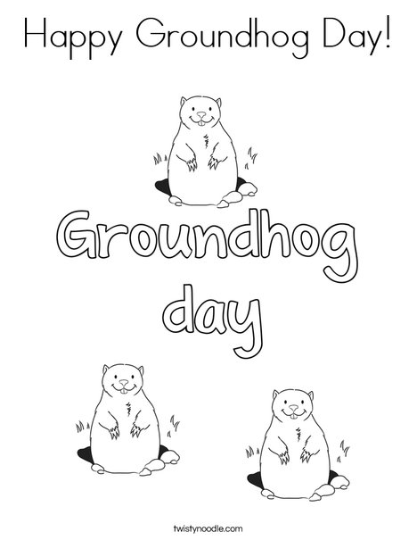 groundhog day number of days happy groundhog day coloring page twisty noodle groundhog day number of days happy groundhog day coloring page twisty noodle