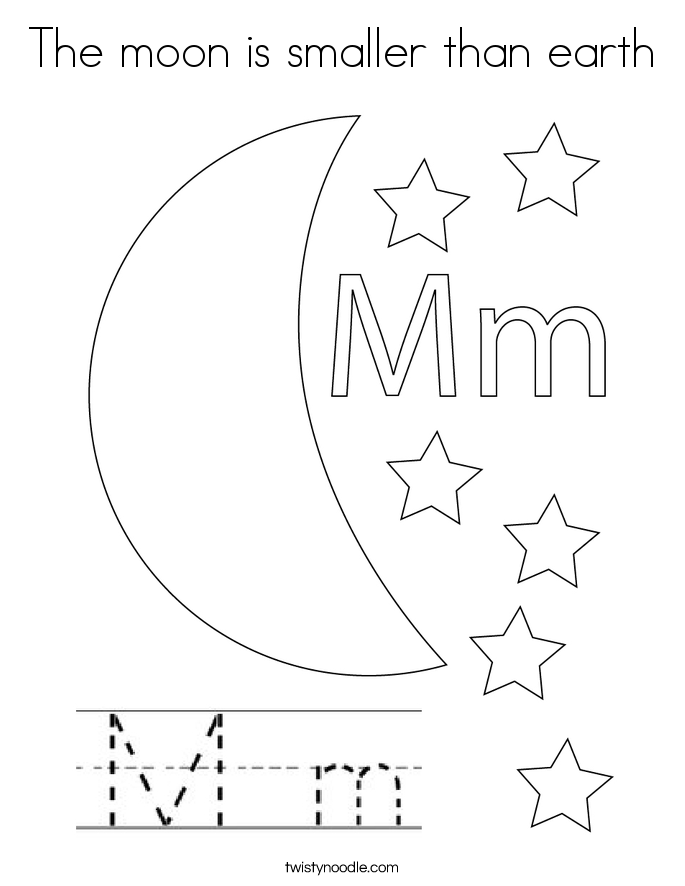 earth and moon coloring pages - photo #37