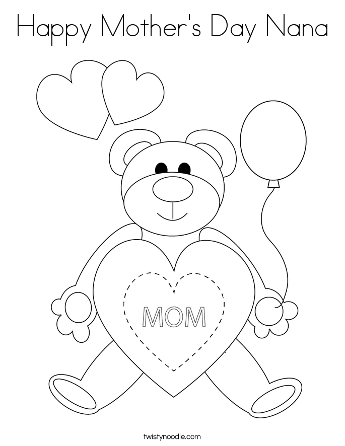 Happy Birthday Nana Coloring Pages #8 Happy Birthday Nana Coloring Pages #8
