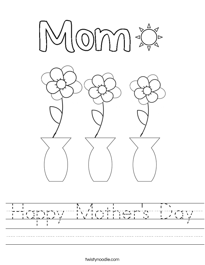 Mothers Day Worksheet Printable