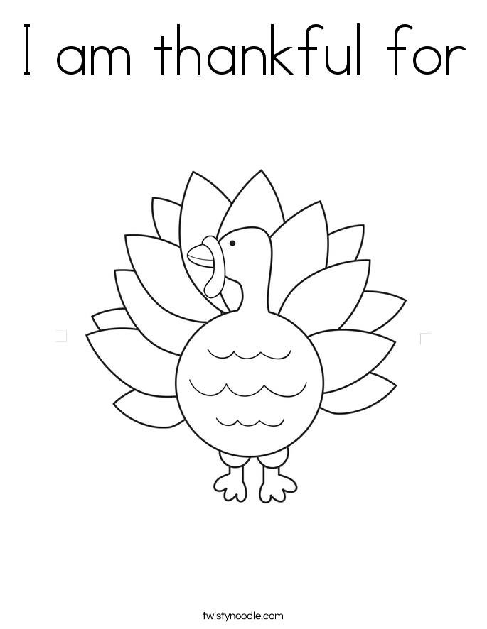 i am thankful coloring pages - photo #10