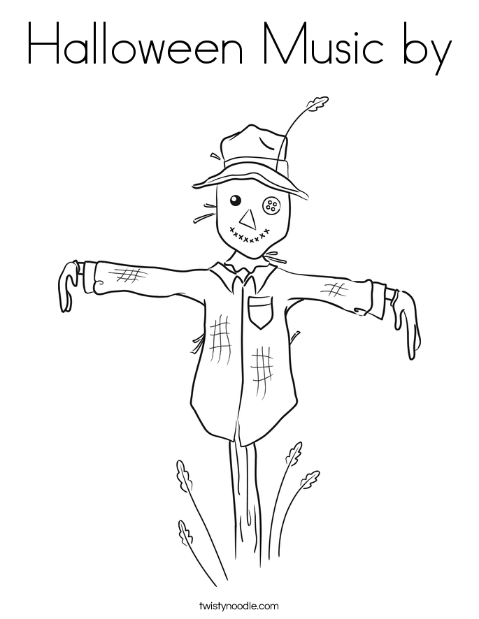 Halloween Coloring Pages Music | halloween music by coloring page twisty noodle Halloween Coloring Pages Music | halloween music by coloring page twisty noodle