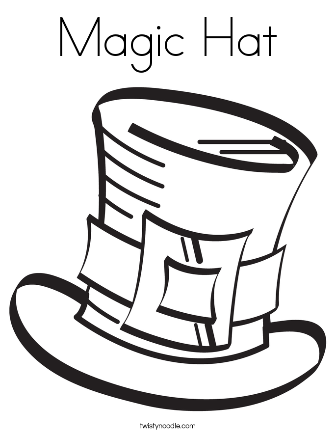 magic tophat coloring pages - photo #20