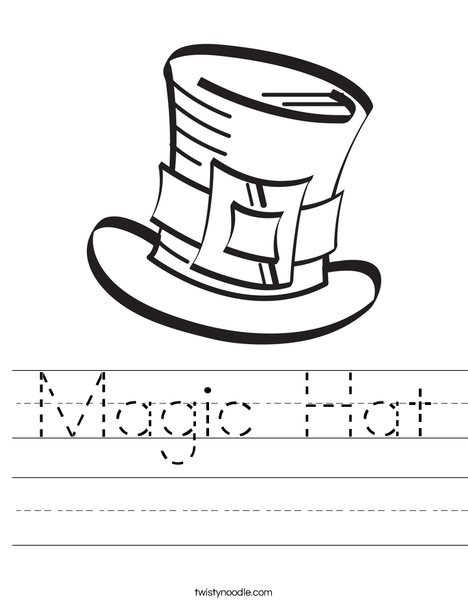 Worksheets Worksheet Magic magic hat worksheet twisty noodle leprechauns worksheet