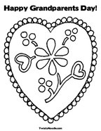 Happy Grandparents Day Coloring Page