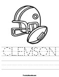 Clemson Coloring Pages