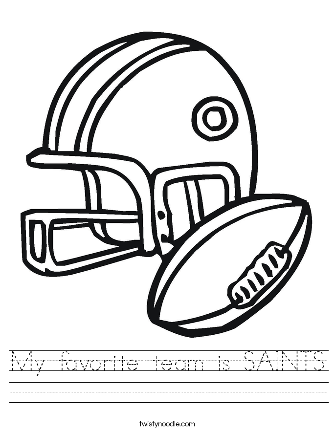 saints helmet coloring pages - photo #25