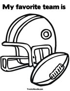 My favorite team is  Coloring Page