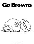 Go BrownsColoring Page