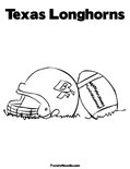 Texas Longhorns Coloring Page