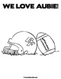 WE LOVE AUBIE!Coloring Page