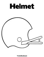 Helmet Coloring Page