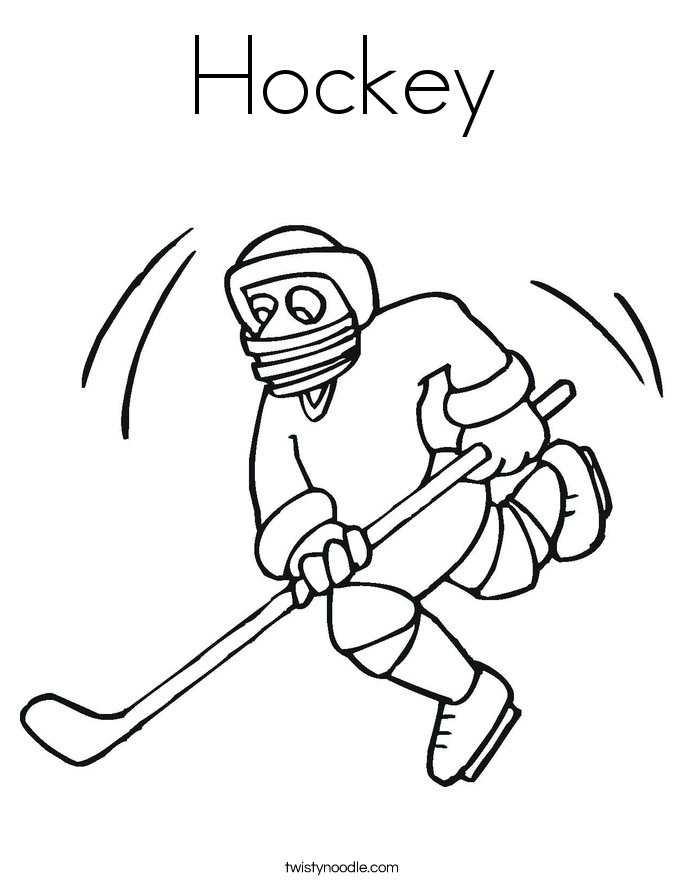 Hockey Coloring Pages 100 Images Logo Page Twisty Noodle Pdf