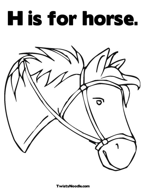 horse head coloring