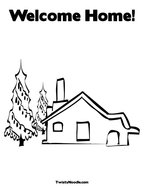 Welcome Home Coloring Page