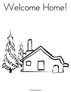 Welcome Home Coloring Page