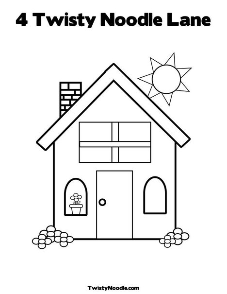 Home Coloring Page