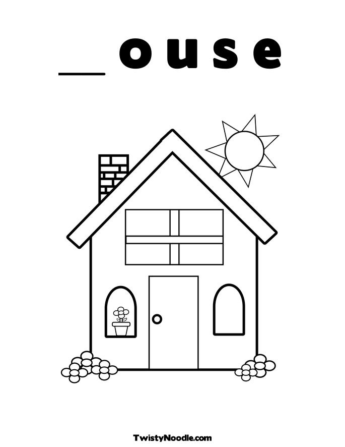 Home Coloring Page