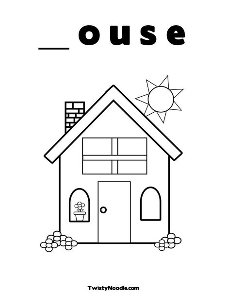 Home Coloring Page