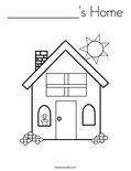 ___________'s HomeColoring Page