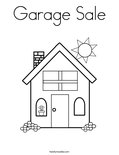 Garage SaleColoring Page