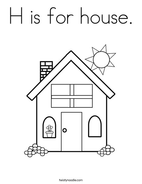 Home Coloring Page