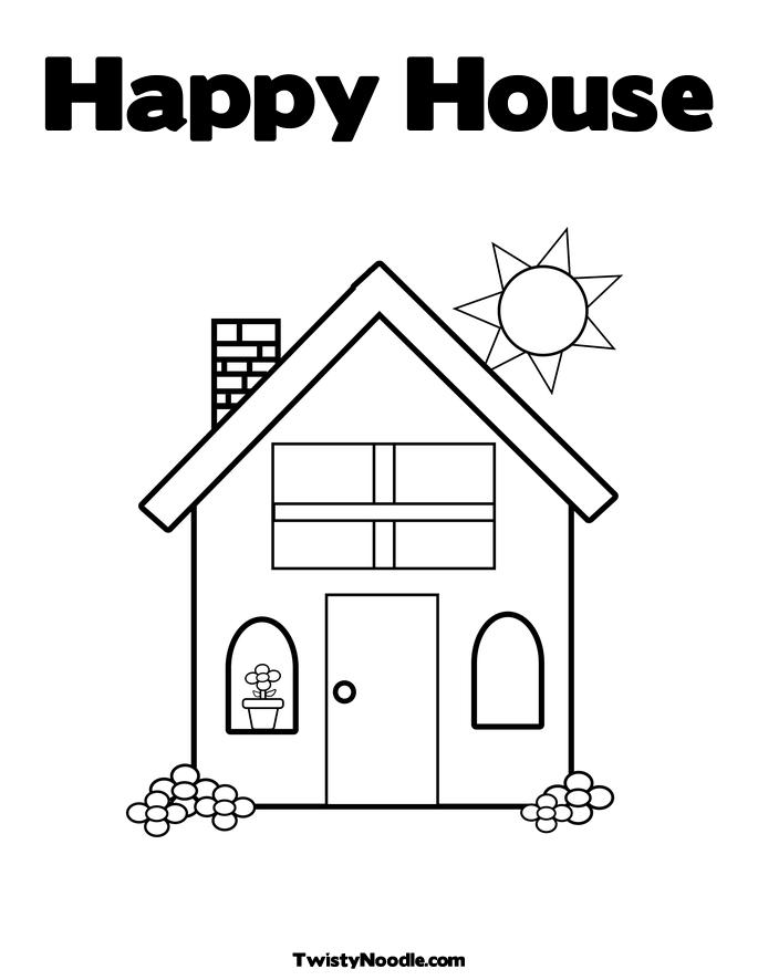 Home Coloring Page