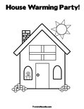  House Warming Party!Coloring Page