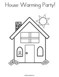 House Warming Party!Coloring Page