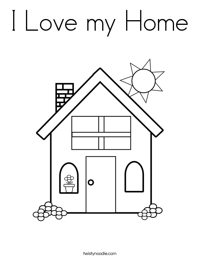 i love my family coloring pages - photo #3