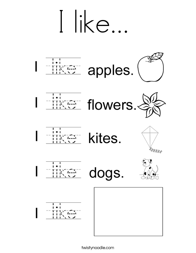 Sight Word Like Worksheet