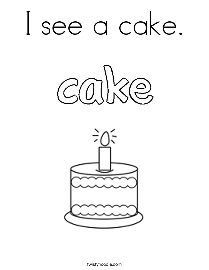 cake coloring pages with congratulations - photo #7