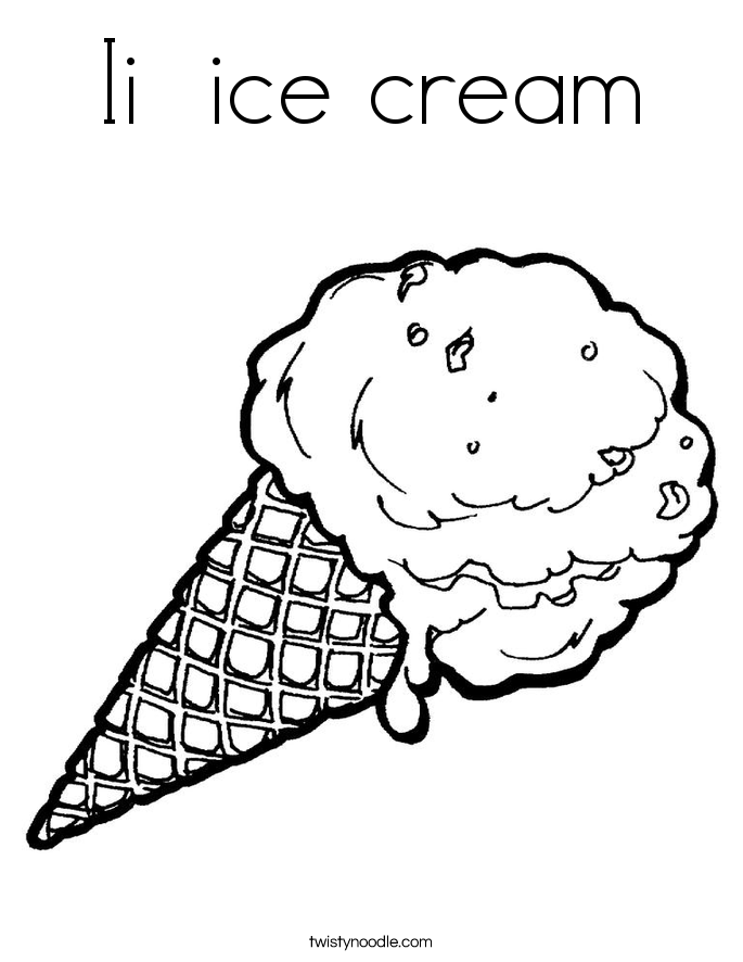 ice cream truck coloring pages - photo #34