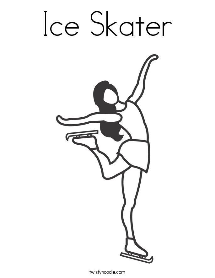ice skater coloring pages print - photo #33
